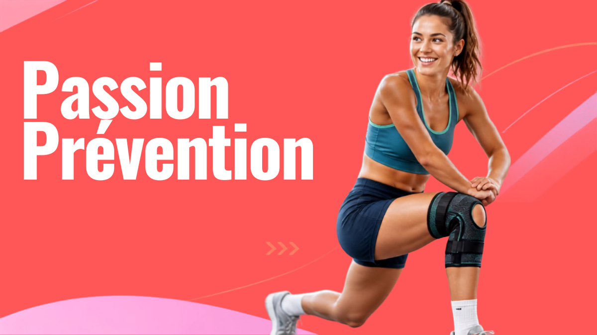 Genouillères, chevillères et protections sport pour femme. Bougez librement, sans peur de vous faire mal. Passion Prévention by Woman Sport Passion.